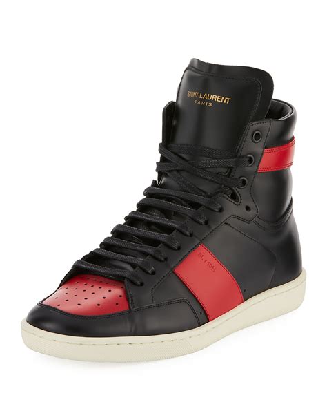 ysl mens sneakers 2015|saint laurent high top sneakers.